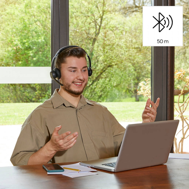 Hama Headset PC Office Stereo On-Ear BT700 Bluetooth Svart Hama Headset PC Office Stereo On-Ear BT700 Bluetooth Svart