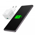 Hama Laddare 220V USB-C PD/Qualcomm 25W Vit