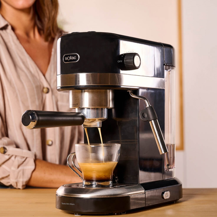 SOLAC Espressomaskin Taste Slim Svart