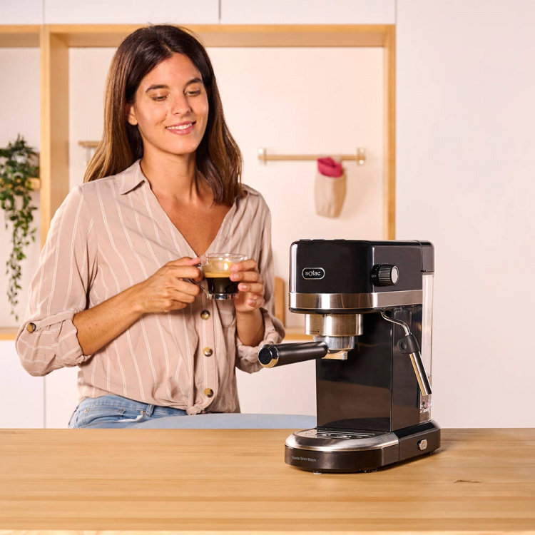 SOLAC Espressomaskin Taste Slim Svart