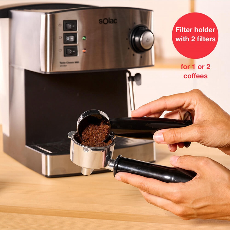 SOLAC Espressomaskin Taste Classic M80 Inox SOLAC Espressomaskin Taste Classic M80 Inox