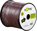 Goobay Högtalarkabel röd;svart CU 100 m spole, tvärsnitt 2 x 0,5 mm²