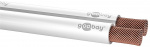 Goobay Högtalarkabel vit CU 50 m rulle, tvärsnitt 2 x 0,5 mm² Goobay Högtalarkabel vit CU 50 m rulle, tvärsnitt 2 x 0,5 mm²