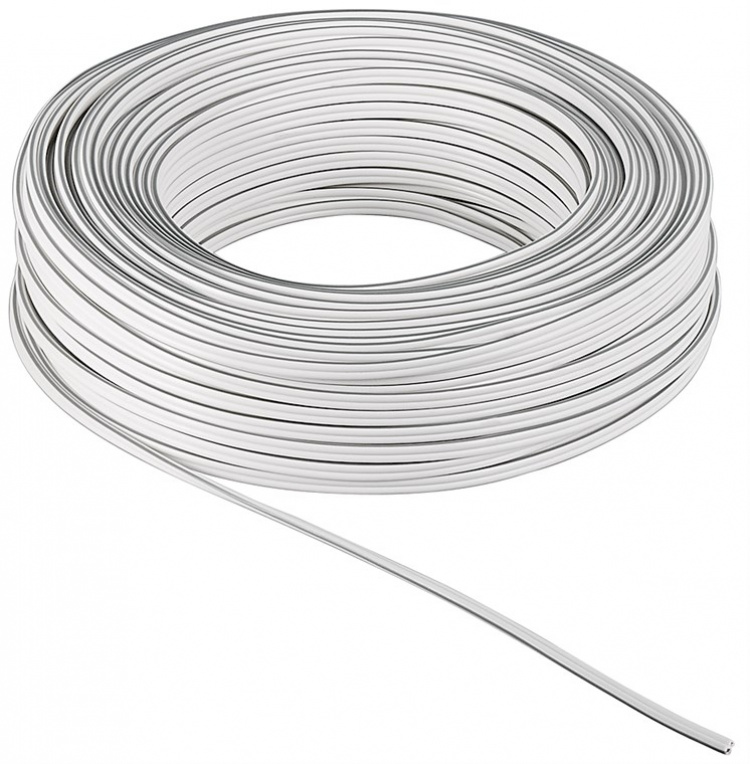 Goobay Högtalarkabel vit CU 50 m rulle, tvärsnitt 2 x 0,5 mm² Goobay Högtalarkabel vit CU 50 m rulle, tvärsnitt 2 x 0,5 mm²