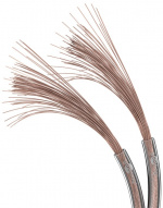 Goobay Högtalarkabel transparent CU 50 m rulle, tvärsnitt 2 x 0,75 mm²