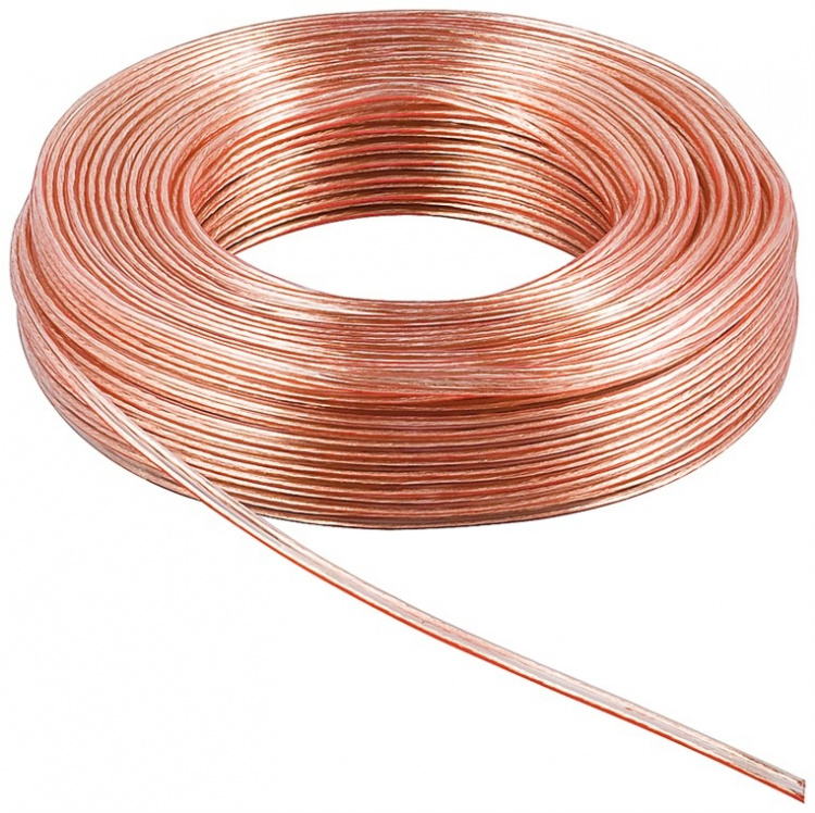Goobay Högtalarkabel transparent CU 50 m rulle, tvärsnitt 2 x 0,75 mm² Goobay Högtalarkabel transparent CU 50 m rulle, tvärsnitt 2 x 0,75 mm²