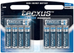 tecxus LR6/AA (Mignon) batteri, 10 st. blister alkaliskt manganbatteri, 1,5 V tecxus LR6/AA (Mignon) batteri, 10 st. blister alkaliskt manganbatteri, 1,5 V
