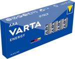 Varta LR03/AAA (Micro) (4103) batteri, 10 st. box alkaliskt manganbatteri, 1,5 V