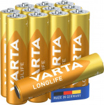 Varta LR03/AAA (Micro) (4103) batteri, 12 st. i box alkaliskt manganbatteri, 1,5 V