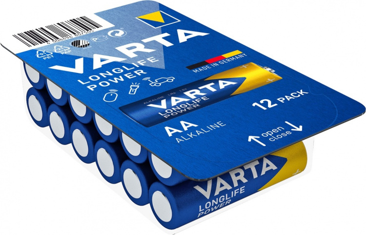 Varta LR6/AA (Mignon) (4906) batteri, 12 st. i box alkaliskt manganbatteri, 1,5 V Varta LR6/AA (Mignon) (4906) batteri, 12 st. i box alkaliskt manganbatteri, 1,5 V
