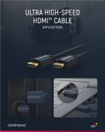 ClickTronic HDMI™-kabel med ultrahög hastighet Premiumkabel | 1x HDMI™-kontakt 1x HDMI™-kontakt | 1,5 m | UHD 8K @ 60 Hz ClickTronic HDMI™-kabel med ultrahög hastighet Premiumkabel | 1x HDMI™-kontakt 1x HDMI™-kontakt | 1,5 m | UHD 8K @ 60 Hz