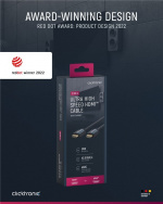 ClickTronic HDMI™-kabel med ultrahög hastighet Premiumkabel | 1x HDMI™-kontakt 1x HDMI™-kontakt | 2,0 m | UHD 8K @ 60 Hz ClickTronic HDMI™-kabel med ultrahög hastighet Premiumkabel | 1x HDMI™-kontakt 1x HDMI™-kontakt | 2,0 m | UHD 8K @ 60 Hz