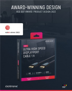 ClickTronic DisplayPort™-kabel Premiumkabel | 1x DisplayPort™-kontakt 1x DisplayPort™-kontakt | 3,0 m | UHD 8K @ 60 Hz ClickTronic DisplayPort™-kabel Premiumkabel | 1x DisplayPort™-kontakt 1x DisplayPort™-kontakt | 3,0 m | UHD 8K @ 60 Hz