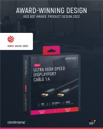 ClickTronic DisplayPort™-kabel Premiumkabel | 1x DisplayPort™-kontakt 1x DisplayPort™-kontakt | 5,0 m | UHD 8K @ 60 Hz