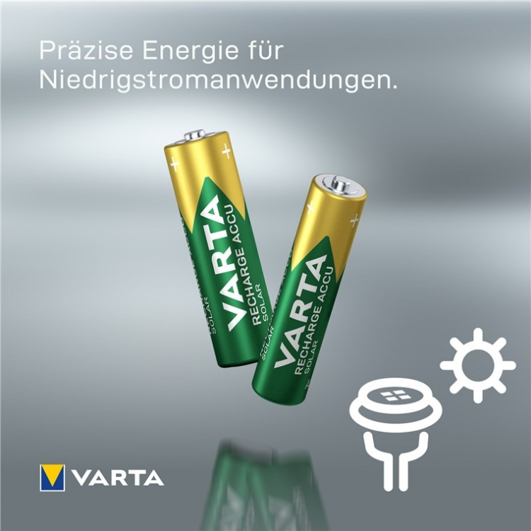 Varta AA (Mignon)/HR6 (56736) laddningsbart batteri - 800 mAh, 2 st. blister Nickel-metallhydrid batteri (NiMH), 1,2 V Varta AA (Mignon)/HR6 (56736) laddningsbart batteri - 800 mAh, 2 st. blister Nickel-metallhydrid batteri (NiMH), 1,2 V