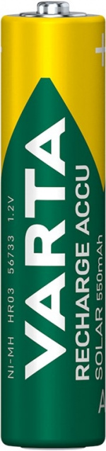 Varta AAA (Micro)/HR03 (56733) laddningsbart batteri - 550 mAh, 2 st. blister Nickel-metallhydrid batteri (NiMH), 1,2 V Varta AAA (Micro)/HR03 (56733) laddningsbart batteri - 550 mAh, 2 st. blister Nickel-metallhydrid batteri (NiMH), 1,2 V