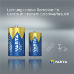 Varta LR20/D (Mono) (4920) batteri, 1 st. oförpackad alkaliskt manganbatteri, 1,5 V