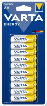 Varta LR6/AA (Mignon) (4106) batteri, 30 st. i blister alkaliskt manganbatteri, 1,5 V Varta LR6/AA (Mignon) (4106) batteri, 30 st. i blister alkaliskt manganbatteri, 1,5 V