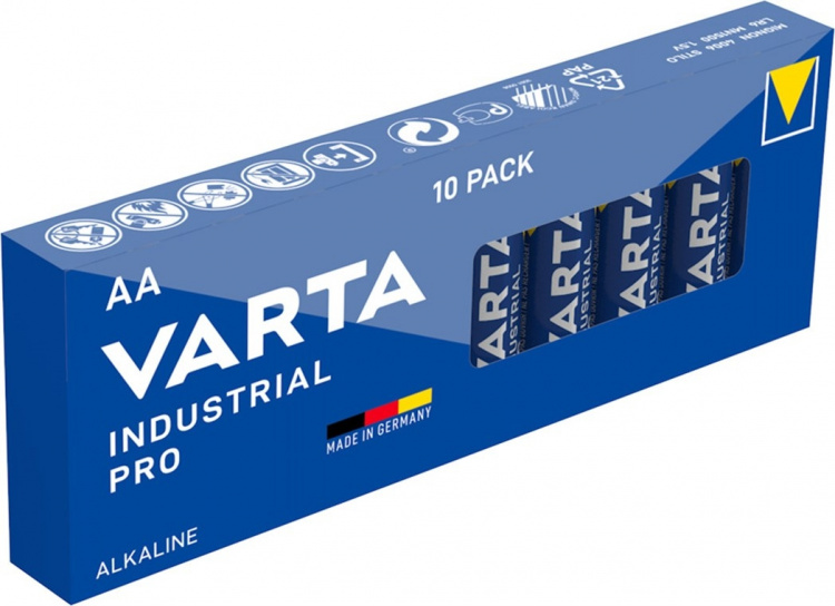 Varta LR6/AA (Mignon) (4006) batteri, 10 st. box alkaliskt manganbatteri, 1,5 V Varta LR6/AA (Mignon) (4006) batteri, 10 st. box alkaliskt manganbatteri, 1,5 V