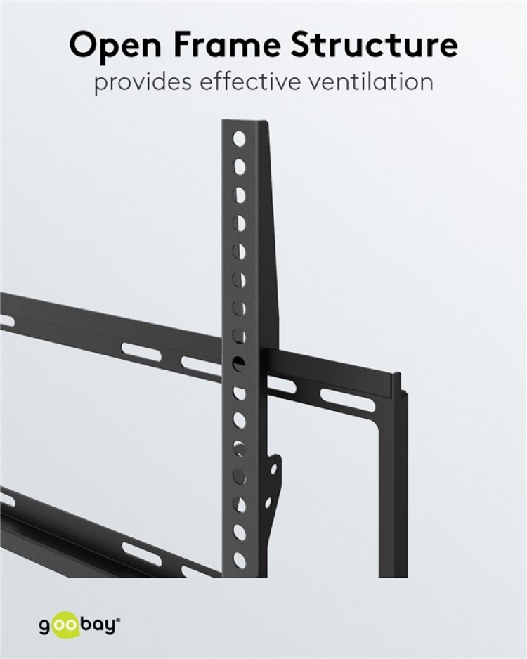 Goobay TV-väggfäste Basic FIXED (M) för TV-apparater från 32 till 55 tum (81-140 cm) upp till 35 kg Goobay TV-väggfäste Basic FIXED (M) för TV-apparater från 32 till 55 tum (81-140 cm) upp till 35 kg