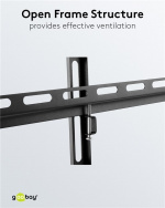 Goobay TV-väggfäste Basic TILT (M) för TV-apparater från 32 till 55 tum (81-140 cm), lutbar upp till 35 kg