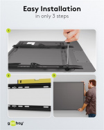 Goobay TV-väggfäste Basic FIXED (L) för TV-apparater från 37 till 70 tum (94-178 cm) upp till 35 kg