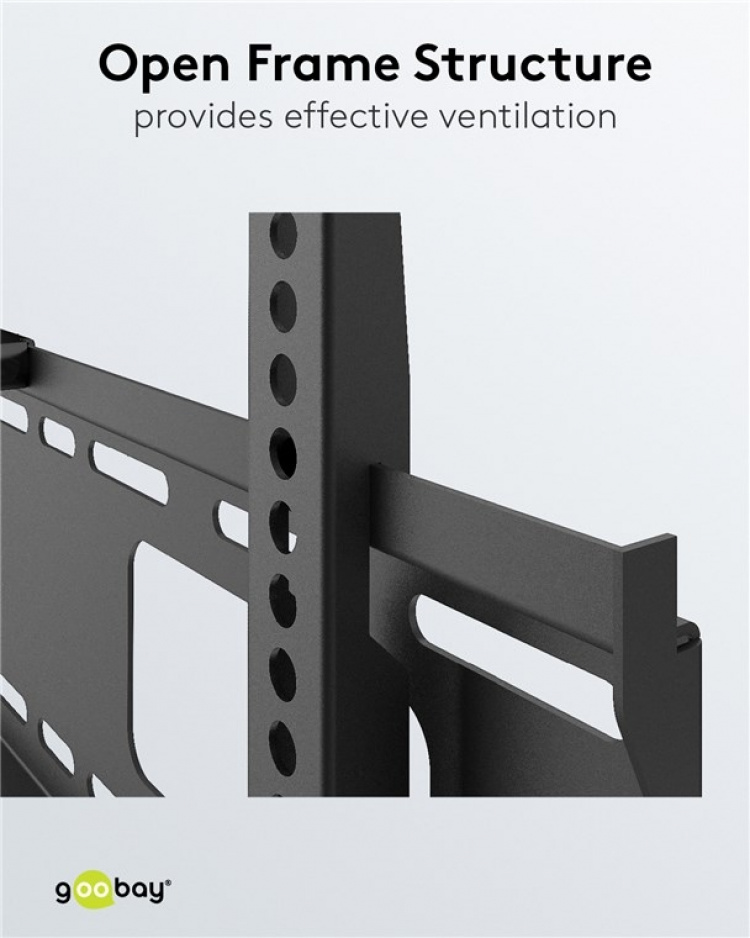 Goobay TV-väggfäste Pro FIXED (XL) för tv-apparater från 43 till 100 tum (109-254 cm) till 75 kg