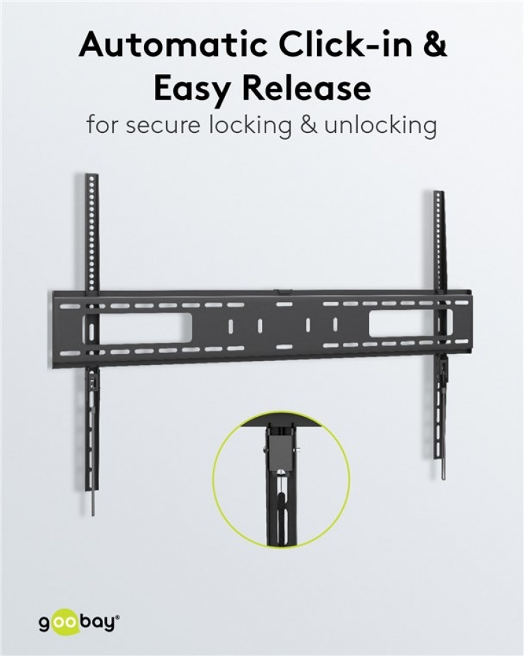 Goobay TV-väggfäste Pro FIXED (XL) för tv-apparater från 43 till 100 tum (109-254 cm) till 75 kg
