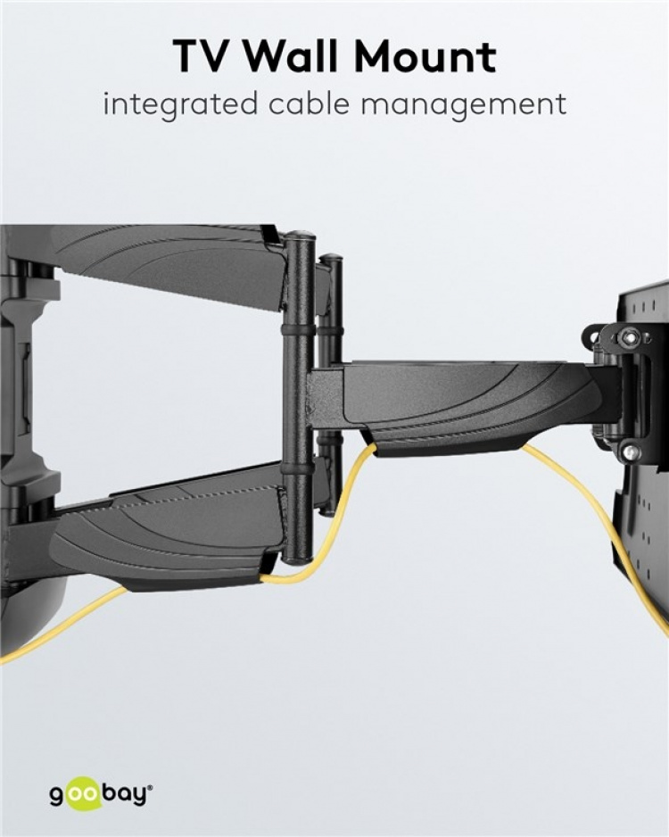 Goobay TV-väggfäste OLED FULLMOTION (L) speciellt för OLED-TV-apparater från 37 till 70 tum (94-178 cm), helt rörliga (vridbart och lutat) upp till 30 kg Goobay TV-väggfäste OLED FULLMOTION (L) speciellt för OLED-TV-apparater från 37 till 70 tum (94-178 cm), helt rörliga (vridbart och lutat) upp till 30 kg