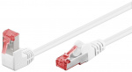 Goobay Patchkabel CAT 6, 1x 90° vinklad, S/FTP (PiMF), vit, 2 m kopparledare (CU), halogenfri kabelhölje (LSZH), snäpplås på toppen Goobay Patchkabel CAT 6, 1x 90° vinklad, S/FTP (PiMF), vit, 2 m kopparledare (CU), halogenfri kabelhölje (LSZH), snäpplås på toppen