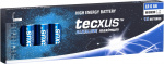 tecxus LR6/AA (Mignon) batteri, 12 st. box alkaliskt manganbatteri, 1,5 V