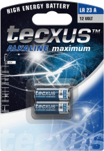 tecxus LR23, 2 st. i blister batteri, 2 st. i blister alkaliskt manganbatteri, 12 V tecxus LR23, 2 st. i blister batteri, 2 st. i blister alkaliskt manganbatteri, 12 V