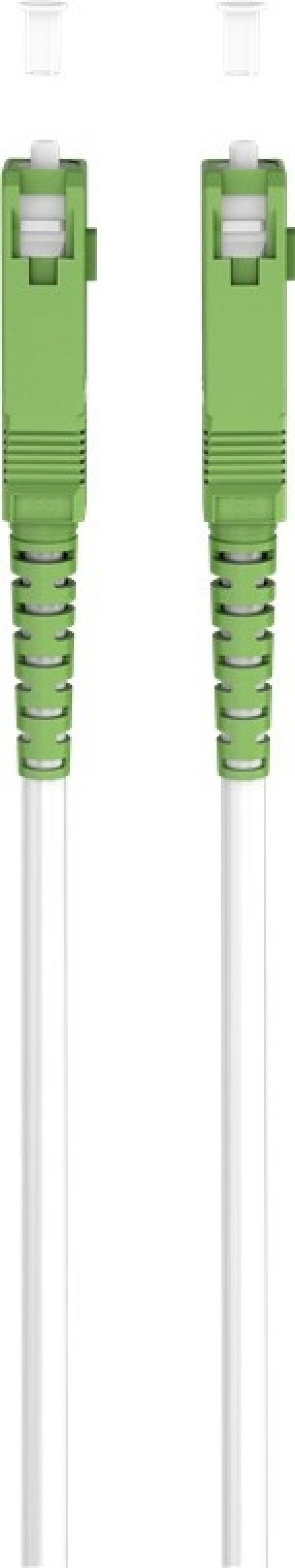 Goobay Fiberoptisk kabel (FTTH), Singlemode (OS2) White, vit (Simplex), 5 m plugg SC-APC (8°) > plugg SC-APC (8°), halogenfri kabelhölje (LSZH)