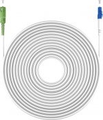 Goobay Fiberoptisk kabel (FTTH), Singlemode (OS2) White, vit (Simplex), 0,5 m plugg SC-APC (8°) > LC plugg (UPC), halogenfri kabelhölje (LSZH)