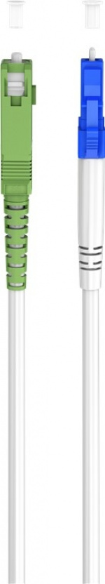 Goobay Fiberoptisk kabel (FTTH), Singlemode (OS2) White, vit (Simplex), 20 m plugg SC-APC (8°) > LC plugg (UPC), halogenfri kabelhölje (LSZH) Goobay Fiberoptisk kabel (FTTH), Singlemode (OS2) White, vit (Simplex), 20 m plugg SC-APC (8°) > LC plugg (UPC), halogenfri kabelhölje (LSZH)