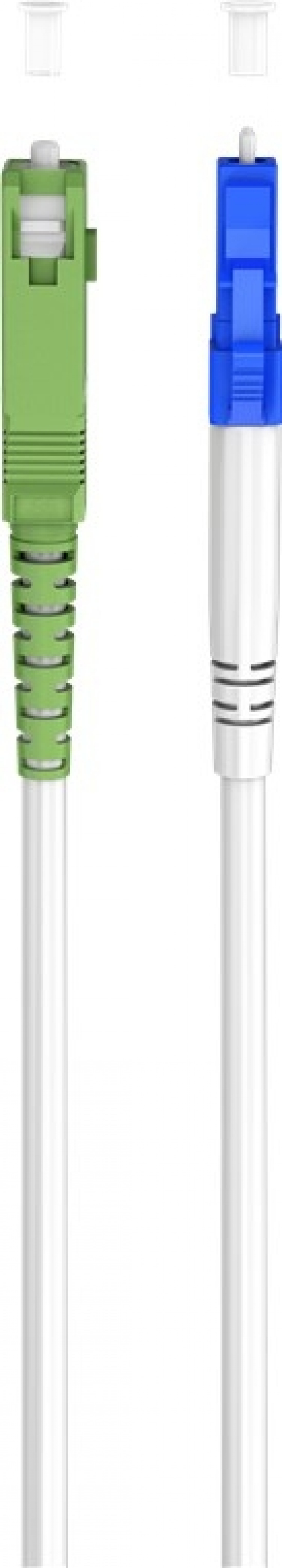 Goobay Fiberoptisk kabel (FTTH), Singlemode (OS2) White, vit (Simplex), 20 m plugg SC-APC (8°) > LC plugg (UPC), halogenfri kabelhölje (LSZH) Goobay Fiberoptisk kabel (FTTH), Singlemode (OS2) White, vit (Simplex), 20 m plugg SC-APC (8°) > LC plugg (UPC), halogenfri kabelhölje (LSZH)