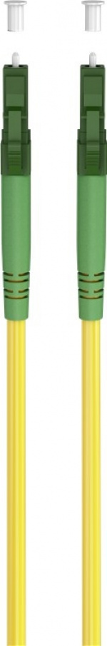 Goobay Fiberoptisk kabel (FTTH), Singlemode (OS2) Yellow, gul (Simplex), 0,5 m plugg LC-APC (8°) > plugg LC-APC (8°), halogenfri kabelhölje (LSZH)