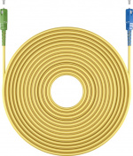 Goobay Fiberoptisk kabel (FTTH), Singlemode (OS2) Yellow, gul (Simplex), 3 m plugg SC-APC (8°) > SC plugg (UPC), halogenfri kabelhölje (LSZH)