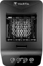 Varta LCD Smart Charger+ (typ 57684) inkl. 4x AA 2100 mAh laddar upp till 4x AA-batterier eller AAA-batterier (NiMH) samtidigt