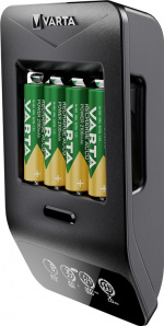 Varta LCD Smart Charger+ (typ 57684) inkl. 4x AA 2100 mAh laddar upp till 4x AA-batterier eller AAA-batterier (NiMH) samtidigt
