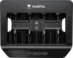 Varta LCD Universal Charger+ (typ 57688) laddar 1x 9 V-batteri eller upp till 4x AA-batterier, AAA-batterier, C- eller D-batterier (NiMH) samtidigt