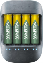 Varta Eco Charger (typ 57680) laddar upp till 4x AA-batterier eller AAA-batterier (NiMH) samtidigt Varta Eco Charger (typ 57680) laddar upp till 4x AA-batterier eller AAA-batterier (NiMH) samtidigt