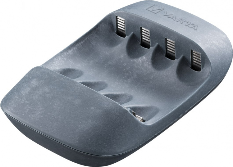 Varta Eco Charger (typ 57680) laddar upp till 4x AA-batterier eller AAA-batterier (NiMH) samtidigt Varta Eco Charger (typ 57680) laddar upp till 4x AA-batterier eller AAA-batterier (NiMH) samtidigt