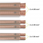 Goobay Högtalarkabel transparent CCA 25 m rulle, tvärsnitt 2 x 0,75 mm²