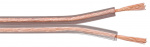 Goobay Högtalarkabel transparent CCA 50 m rulle, tvärsnitt 2 x 1,5 mm²