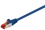 Goobay Patchkabel CAT 6, S/FTP (PiMF), blå, 3 m kopparledare (CU), halogenfri kabelhölje (LSZH) Goobay Patchkabel CAT 6, S/FTP (PiMF), blå, 3 m kopparledare (CU), halogenfri kabelhölje (LSZH)