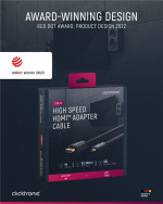 ClickTronic HDMI™ till Micro HDMI™-adapterkabel Premiumkabel | 1x HDMI™-kontakt 1x Micro-HDMI™-kontakt | 5,0 m | UHD 4K @ 30 Hz