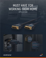 ClickTronic DVI-kabel Premiumkabel | 1x DVI-kontakt 1x DVI-kontakt | 7,5 m | WQXGA @ 60 Hz