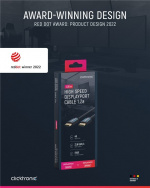 ClickTronic DisplayPort™-kabel Premiumkabel | 1x DisplayPort™-kontakt 1x DisplayPort™-kontakt | 1,0 m | UHD 4K @ 60 Hz ClickTronic DisplayPort™-kabel Premiumkabel | 1x DisplayPort™-kontakt 1x DisplayPort™-kontakt | 1,0 m | UHD 4K @ 60 Hz