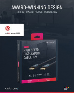 ClickTronic DisplayPort™-kabel Premiumkabel | 1x DisplayPort™-kontakt 1x DisplayPort™-kontakt | 3,0 m | UHD 4K @ 60 Hz ClickTronic DisplayPort™-kabel Premiumkabel | 1x DisplayPort™-kontakt 1x DisplayPort™-kontakt | 3,0 m | UHD 4K @ 60 Hz